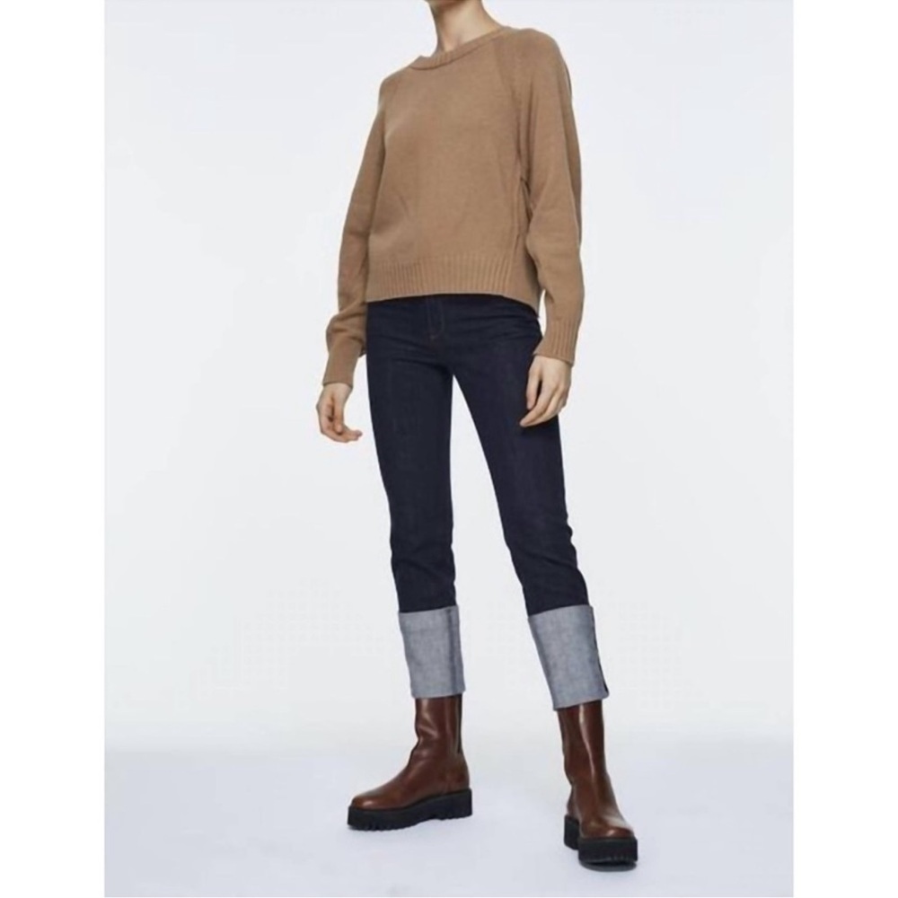 Dorothee Schumacher True Navy Denim Love Turn Up Cuff Pant Jeans